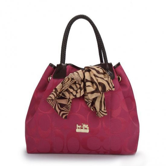 Coach North South Scarf Large Fuchsia Totes ATR Coach North South Scarf Large Fuchsia Totes ATR